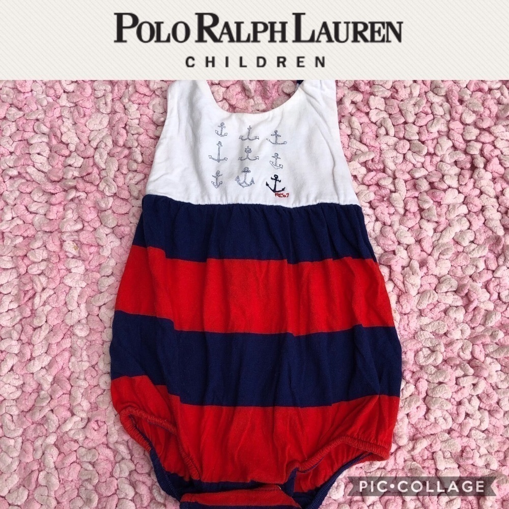 Ralph Lauren Nautical baby romper